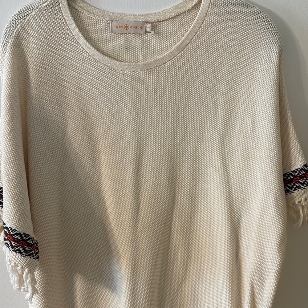 Tory Burch Cream Knit Sweater